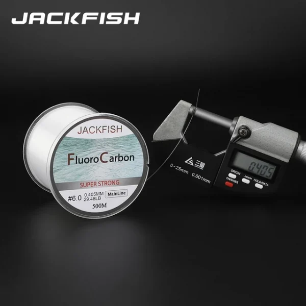 JACKFISH fluorocarbone,, leader en fibre de carbone, 500 m – Image 2
