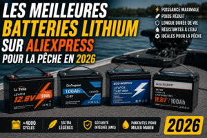 Les Meilleures Batteries Lithium sur AliExpress pour la Pêche en 2026