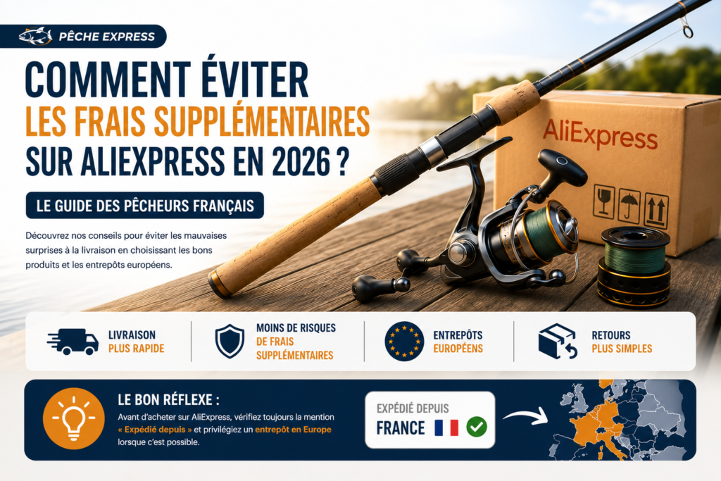 Comment éviter les frais supplémentaires sur AliExpress en 2026 ? Le guide des pêcheurs français